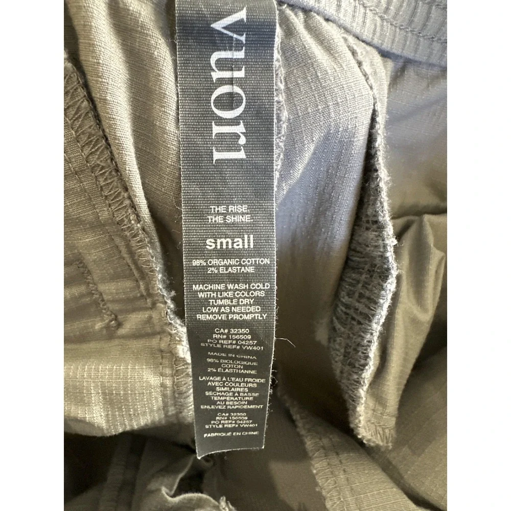 Vuori Climber Ripstop Pants Drawstring Stretch Elastic Waist Gray Tan Small - Picture 7 of 13